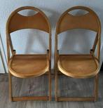 2 Vintage klapstoelen, Ophalen, Zo goed als nieuw, Hout, Twee