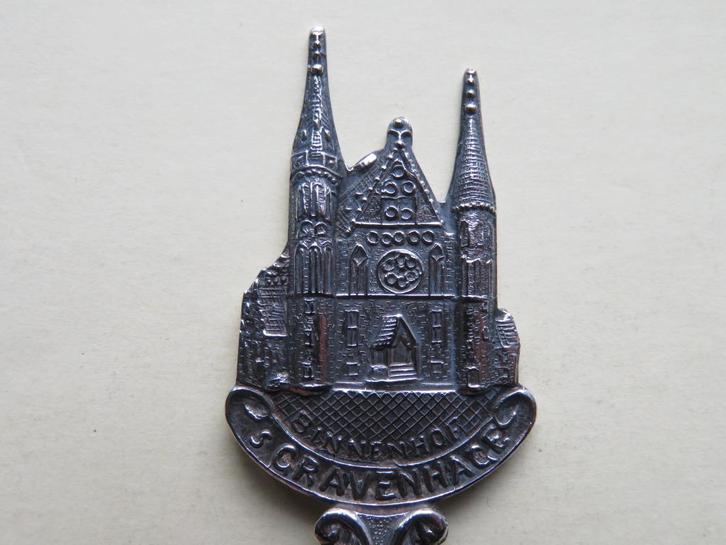 Verzilverd lepeltje Binnenhof 's-Gravenhage / Den Haag, Antiek en Kunst, Antiek | Bestek, Verzenden