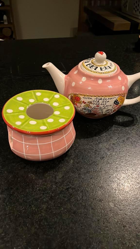 Blond Amsterdam theepot en waxinelichthouder, Huis en Inrichting, Keuken | Servies, Zo goed als nieuw, Overige typen, Blond Amsterdam