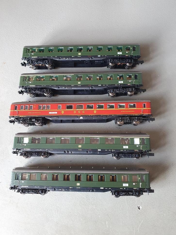 Minitrix Wagonset met ingebouwde verlichting 66612, Hobby en Vrije tijd, Modeltreinen | N-Spoor, Zo goed als nieuw, Wagon, Gelijkstroom