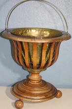 Biedermeier theestoof (mahonie) / bijzondere plantenhouder, Ophalen of Verzenden