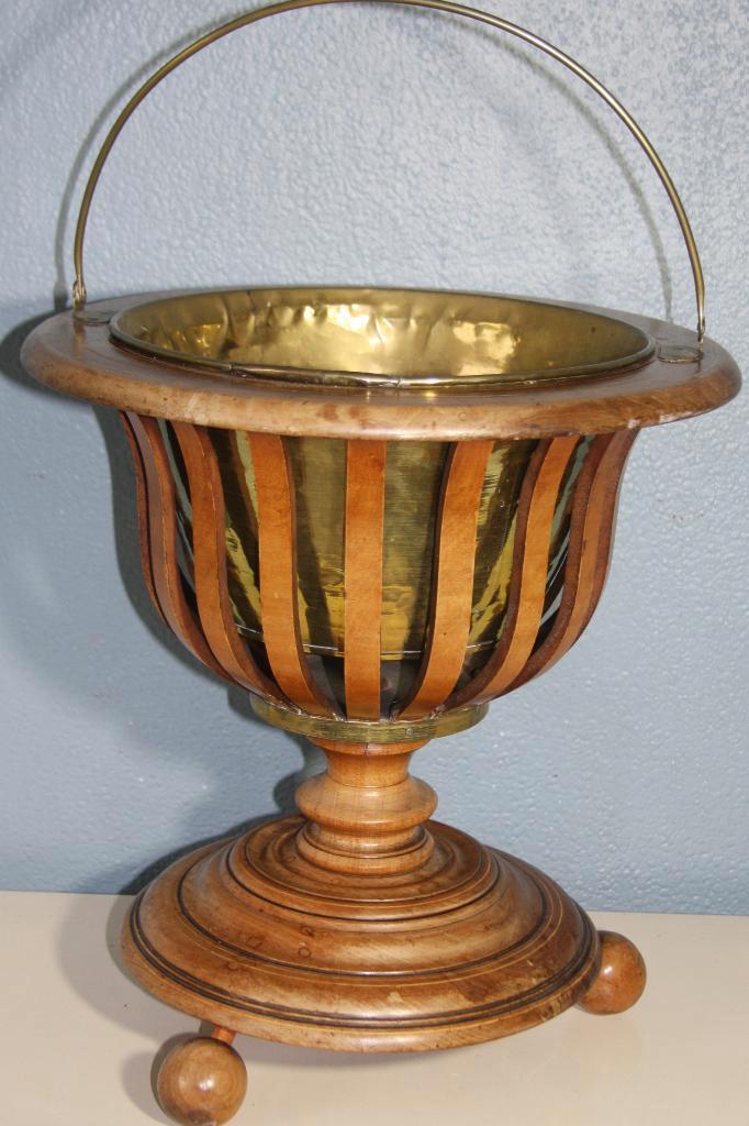 Biedermeier theestoof (mahonie) / bijzondere plantenhouder, Antiek en Kunst, Antiek | Woonaccessoires, Ophalen of Verzenden