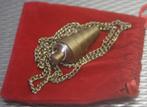 Unieke Bronzen PENDEL aan metalen ketting van 60 cm., Verzenden, Overige typen