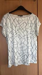 Dames top wit met zwart Esprit mt L, Kleding | Dames, T-shirts, Wit, Maat 42/44 (L), Ophalen of Verzenden, Zo goed als nieuw