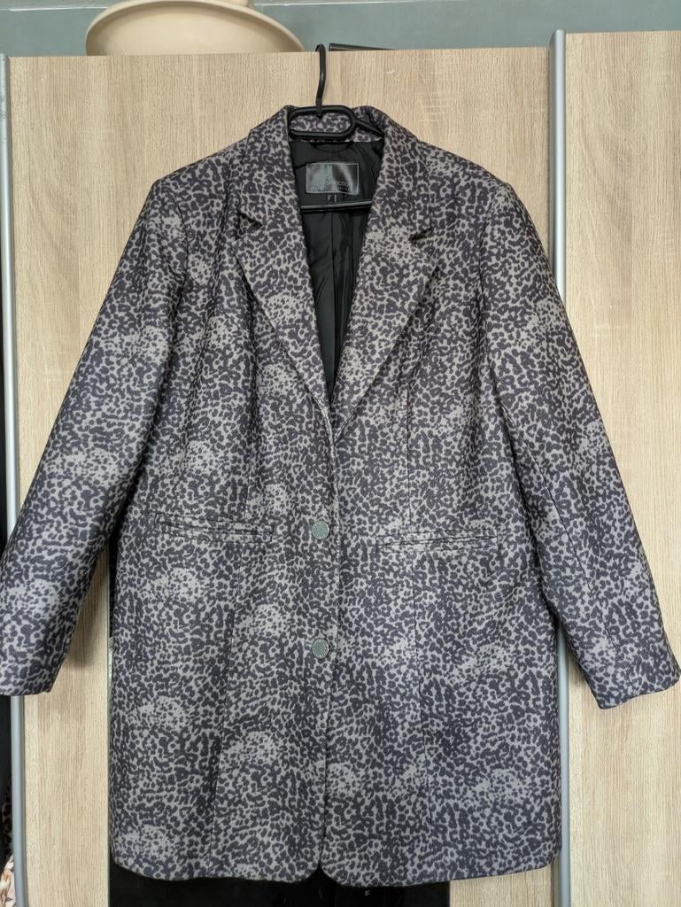 Leuke winterjas, wolachtig, maat 46, Kleding | Dames, Jassen | Winter, Maat 46/48 (XL) of groter, Ophalen of Verzenden, Zo goed als nieuw