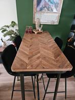 Eettafel met bijpassende stoelen, Huis en Inrichting, Tafels | Eettafels, 100 tot 150 cm, Zo goed als nieuw, Vier personen, Rechthoekig