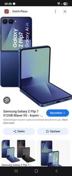 Samsung galaxy flip 7, Ophalen, Blauw, Nieuw, Zonder simlock