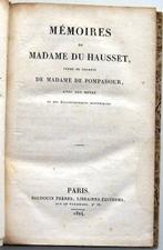 Memoires de Madame du Hausset 1824 Madame de Pompadour, Ophalen of Verzenden