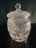 Mooie kristallen antieke koekjes pot. 20 cm hooh., Antiek en Kunst, Antiek | Glas en Kristal, Ophalen of Verzenden