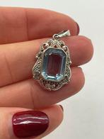 A903 Prachtige zilverens art deco hanger, Ophalen of Verzenden, Zilver, Hanger