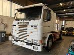 Scania 143 400 V8 4x2, Auto's, Vrachtwagens, Wit, Particulier, Blauw, Te koop
