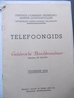 VELUWE - TELEFOONGIDS - BOSBRANDWEER,  VOORJAAR 1942, 1940 tot 1960, Gelderland, Ophalen of Verzenden