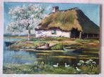 C.P. Snijders (1881-1943) - Bloesemboom bij boerderij, Ophalen of Verzenden