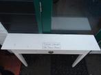 Witte sidetable, Ophalen, Gebruikt, 100 tot 150 cm, Overige houtsoorten