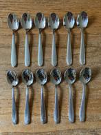 12 Gero Zilmeta mokka likeurlepeltjes lepel model 507 Polka, Antiek en Kunst, Antiek | Bestek, Ophalen of Verzenden