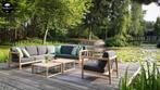 Fonteyn | Loungeset La Croix | Apple Bee, Tuin en Terras, Tuinsets en Loungesets, 5 zitplaatsen, Teakhout, Nieuw, Ophalen of Verzenden