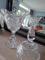 Schitterende coupe of dekselvaas kristal geslepen, Antiek en Kunst, Antiek | Glas en Kristal, Ophalen of Verzenden