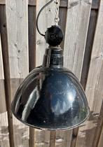 Vintage industriële fabriekslamp, emaille, Huis en Inrichting, Gebruikt, Ophalen of Verzenden, Metaal, Minder dan 50 cm