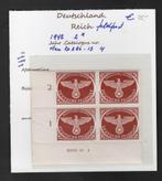 Duitse rijk 1942 veldpost 2bx blokje van 4., Postzegels en Munten, Postzegels | Europa | Duitsland, Ophalen of Verzenden, Duitse Keizerrijk