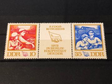 DDR Mi 1761-1762 Dreierstreifen 1972 postfris  beschikbaar voor biedingen