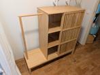 IKEA Nordkisa-kledingkast van bamboe, kort gebruikt en zgan, Huis en Inrichting, Ophalen, 100 tot 150 cm, 100 tot 150 cm, Met hangruimte