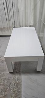 Witte hoogglans salontafel 127x66 met wielen, Huis en Inrichting, Tafels | Salontafels, Ophalen of Verzenden