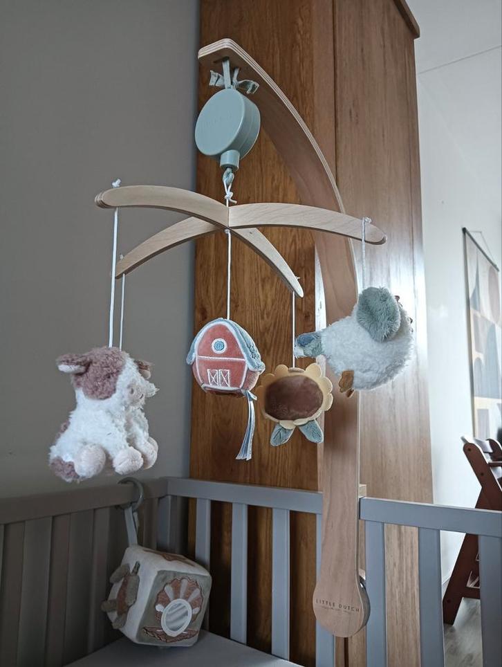 Little Dutch houten muziekmobiel., Kinderen en Baby's, Speelgoed | Babyspeelgoed, Nieuw, Mobiel, Met geluid, Ophalen of Verzenden