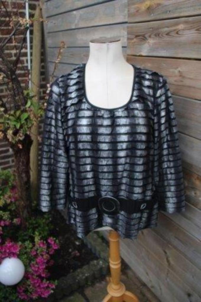 Tuniek zwart/ zilver Frank Lyman mt 44 Vaste prijs AANBIEDIN, Kleding | Dames, Blouses en Tunieken, Zo goed als nieuw, Maat 42/44 (L)