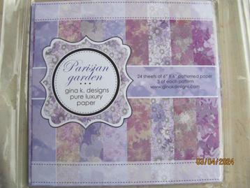 NIEUWSTAAT papier GINA K Design luxury paper PARISIAN GARDEN beschikbaar voor biedingen