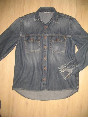 LTB Spijker Denim Dark Blue Fade Blouse Mt. M *Niet gedragen beschikbaar voor biedingen