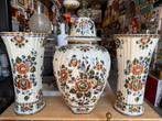 Delfts polychrome kaststel 3 delig, Ophalen of Verzenden