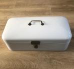 Broodtrommel geëmailleerd wit igst, Ophalen of Verzenden