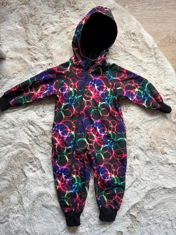Ielm pak regenboog bubbels buitenspeelpak softshell maat 92 beschikbaar voor biedingen