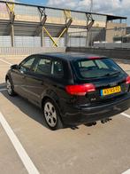 Audi A3 2.0 Sportback 110KW 2005 Zwart, Auto's, Voorwielaandrijving, 65 €/maand, Stof, Zwart