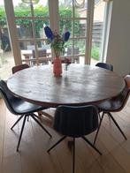 Eettafel antiek, Ophalen, Rond, Vijf personen of meer, Overige houtsoorten
