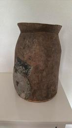 Nepalese kruik XL houtsnijwerk, Ophalen, Overige materialen, Overige kleuren, 50 tot 75 cm