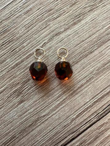 Zinzi 14 krt gouden oorbedels met 8 mm bedel zgan beschikbaar voor biedingen