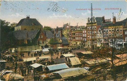 (304-234-031) Amsterdam Amstelveld op Marktdag, Verzamelen, Ansichtkaarten | Nederland, Noord-Holland, Verzenden