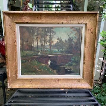 LUC DE DECKER belgisch, schilderij OLIEVERF op HOUTEN PANEEL beschikbaar voor biedingen