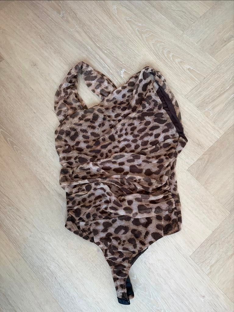 Leopard print bodysuit - Copperose Paris - Maat M, Maat 38/40 (M), Bruin, Ophalen of Verzenden, Zo goed als nieuw