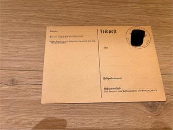 Duitse feldpost kaart. beschikbaar voor biedingen