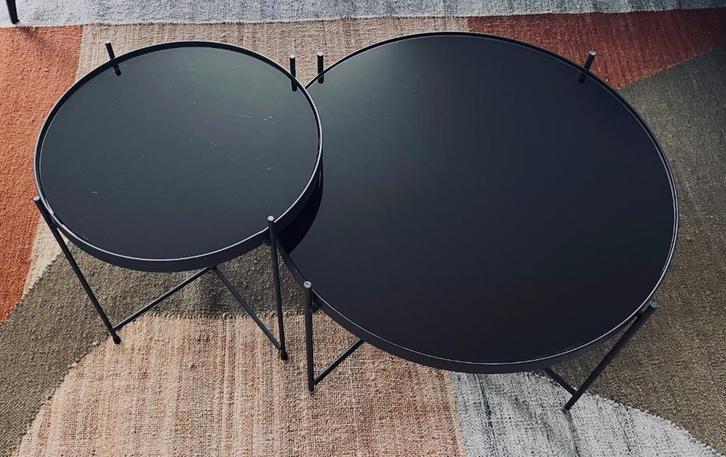 Zuiver Cupid Large + Bijzettafel, Huis en Inrichting, Tafels | Salontafels, Gebruikt, Minder dan 50 cm, 50 tot 100 cm, 50 tot 100 cm