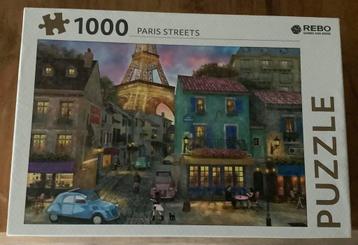 Rebo puzzel 1000 stukjes Paris Streets beschikbaar voor biedingen
