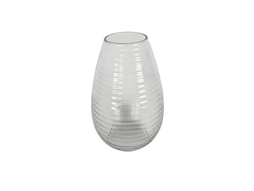 Glasfabriek Leerdam - A.D. Copier - ribbelvaas - druppelvorm, Antiek en Kunst, Antiek | Glas en Kristal, Ophalen of Verzenden