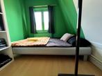 Bed twijfelaar 120 cm met nieuw matras, Ophalen, Overige materialen, Gebruikt, Twijfelaar