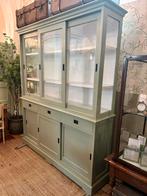 Landelijk grote vitrine winkel buffet apothekers kast groen, Nieuw, De steeg, Il fienile, 25 tot 50 cm