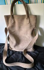 Shabbies suede tas, Sieraden, Tassen en Uiterlijk, Tassen | Damestassen, Verzenden, Gebruikt, Beige, Shopper