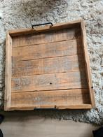 Groot Landelijk Dienblad 48x48, Huis en Inrichting, Woonaccessoires | Dienbladen, Ophalen, Gebruikt, Vierkant, Hout
