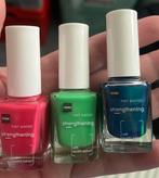 3 kleuren nagellak, Sieraden, Tassen en Uiterlijk, Uiterlijk | Cosmetica en Make-up, Ophalen, Overige kleuren, Zo goed als nieuw