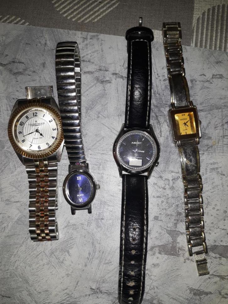 horloge s 8 stuks, Sieraden, Tassen en Uiterlijk, Horloges | Heren, Gebruikt, Polshorloge, Overige merken, Staal, Overige materialen